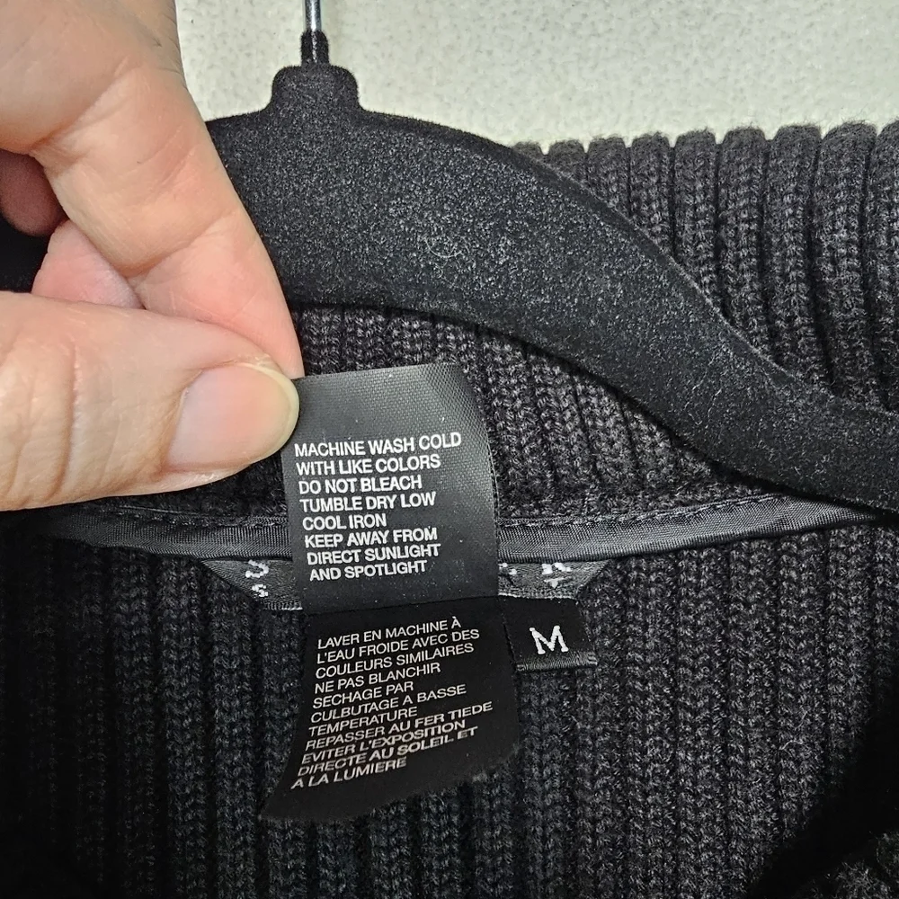 Spanner Quilted and Rib Knit Vest Black Size Medium - Picture 6 of 10